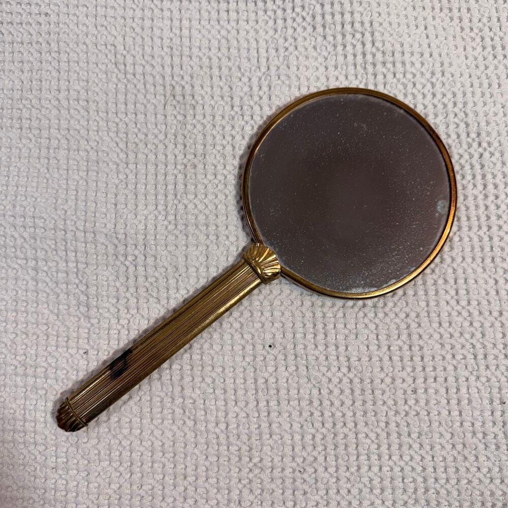 Antique Victorian Dressing Table Hand Mirror